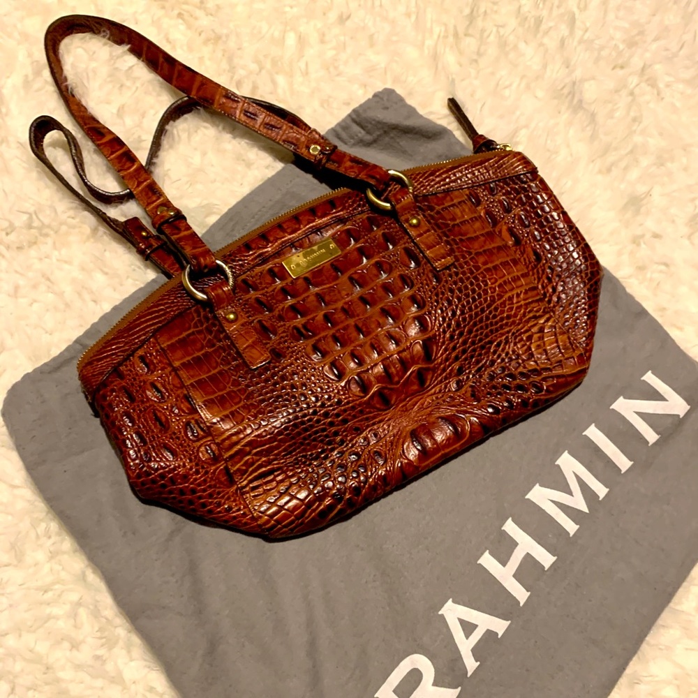 Beautiful leather detail Brahmin bag
